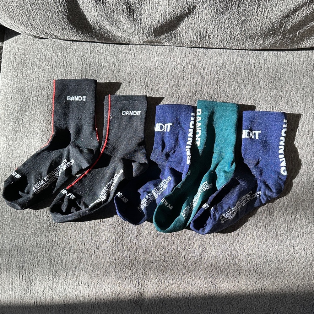 Bandit Lite Run Quarter Socks - Lot of 5 Pairs